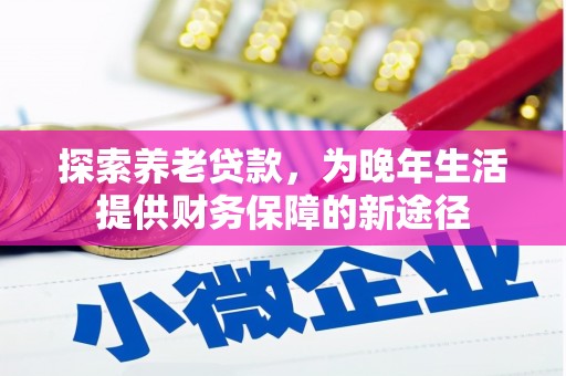 射洪探索养老贷款，为晚年生活提供财务保障的新途径