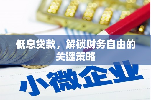 射洪低息贷款，解锁财务自由的关键策略