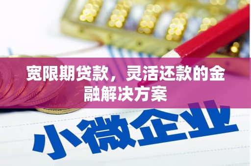 射洪宽限期贷款，灵活还款的金融解决方案