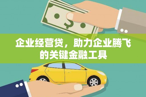 射洪企业经营贷，助力企业腾飞的关键金融工具