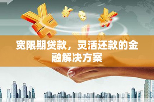 射洪宽限期贷款，灵活还款的金融解决方案