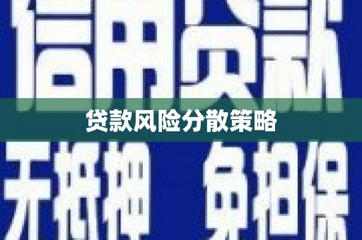 射洪贷款风险分散策略