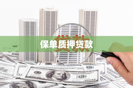 射洪保单质押贷款