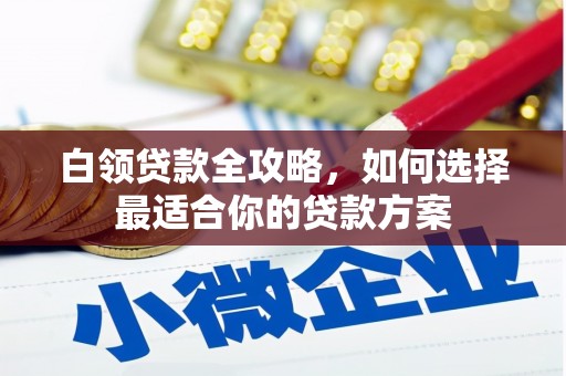 射洪白领贷款全攻略，如何选择最适合你的贷款方案